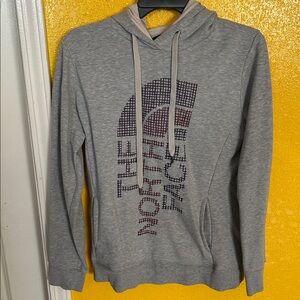 The North Face Gray Hoodie with Logo